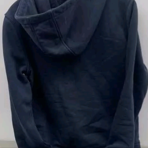 Carhartt Relaxed Midweight Full Zip Navy Sweatshirt Hoodie Size S Excellent Cond - Picture 3 of 6
